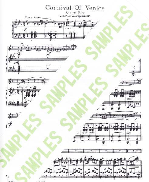 P005ソロコンにトランペットソロ楽譜クラーク ベニスの謝肉祭alf Trumpet Works